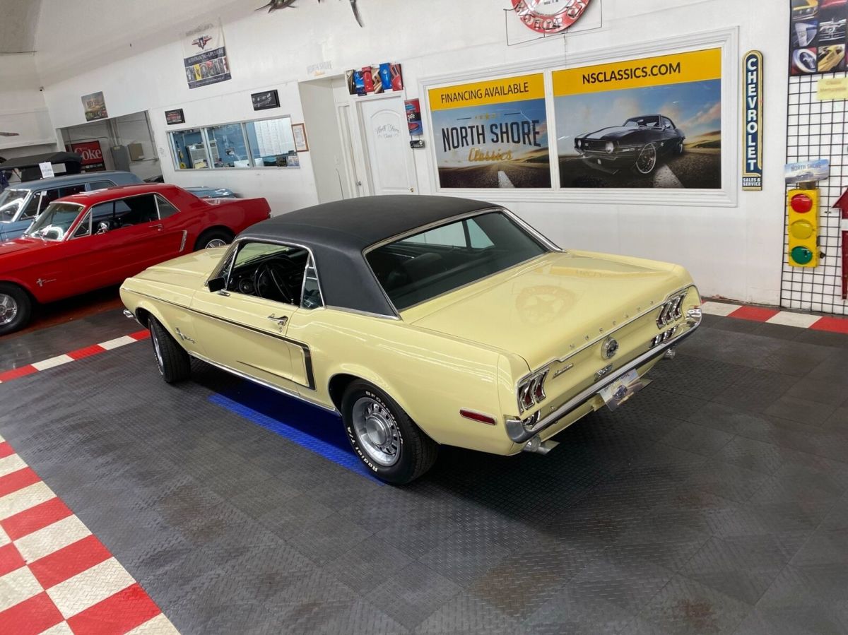 1968 Yellow Ford Mustang Coupe