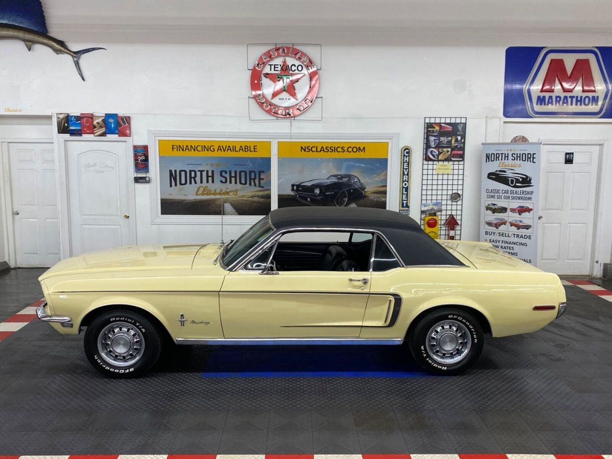 1968 Yellow Ford Mustang Coupe