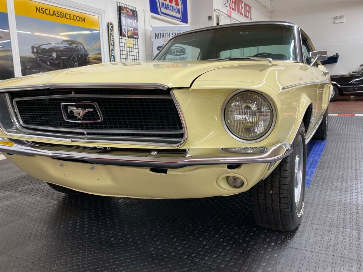 1968 Yellow Ford Mustang Coupe