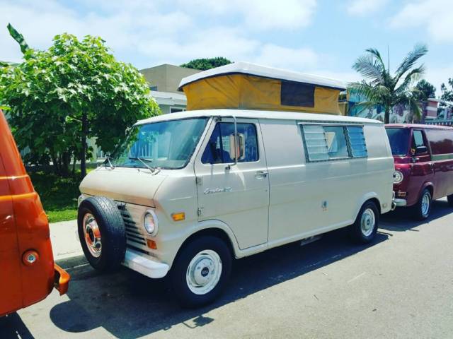 1968 Tan Ford E-Series Van Van Camper