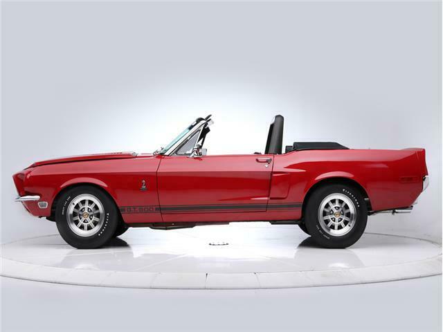 1968 Red Ford Mustang convertible