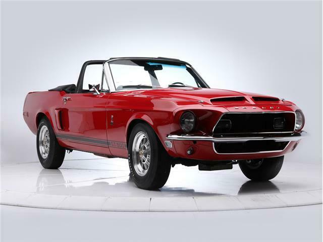 1968 Red Ford Mustang convertible