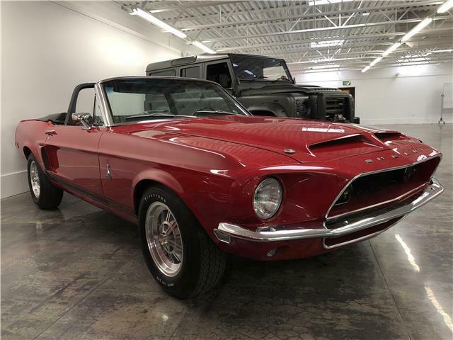1968 Red Ford Mustang convertible