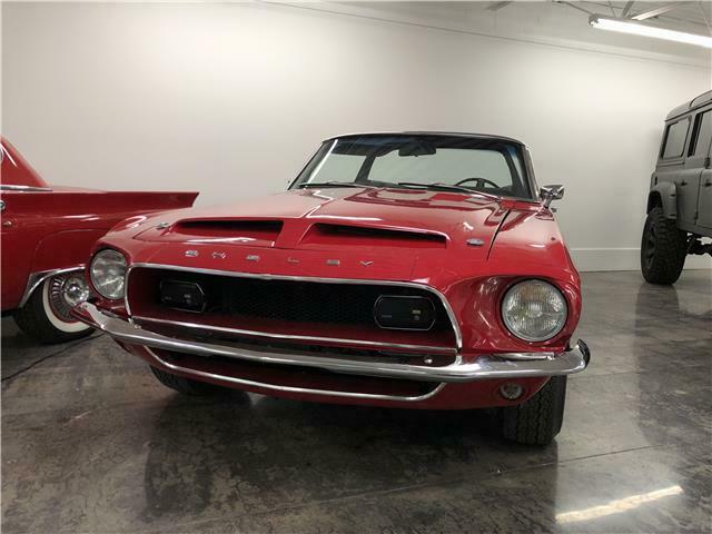 1968 Red Ford Mustang convertible