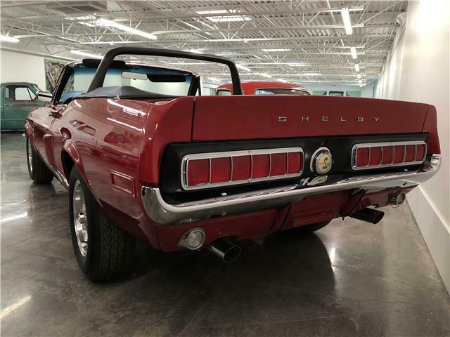1968 Red Ford Mustang convertible