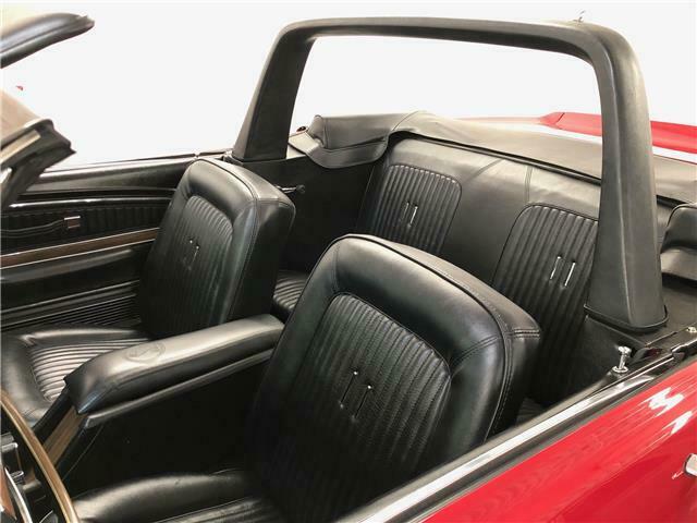 1968 Red Ford Mustang convertible