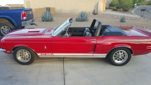 1968 Red Ford Mustang Convertible