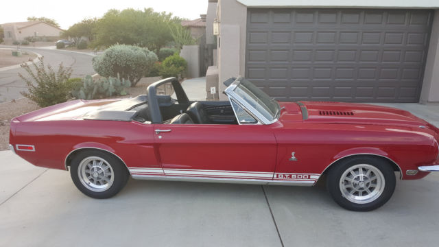 1968 Red Ford Mustang Convertible