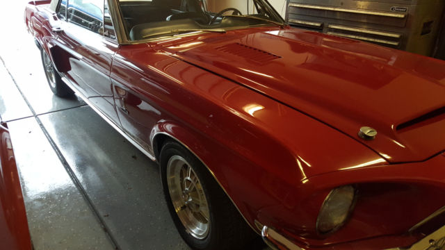 1968 Red Ford Mustang Convertible