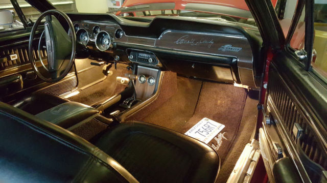 1968 Red Ford Mustang Convertible