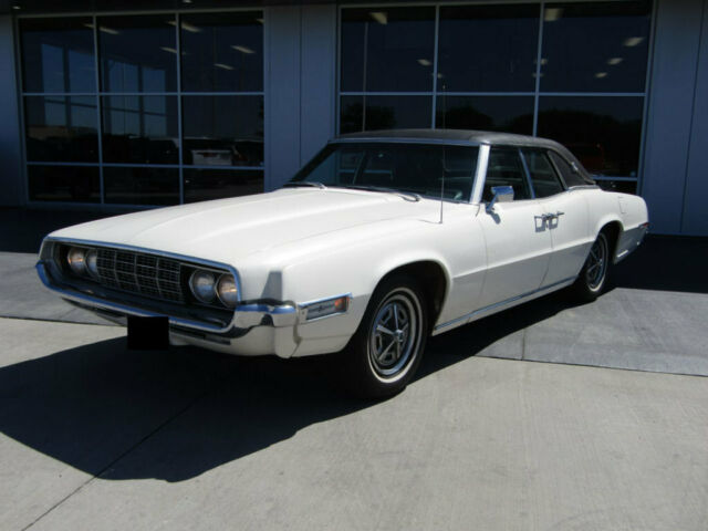 1968 White Ford Thunderbird Sedan