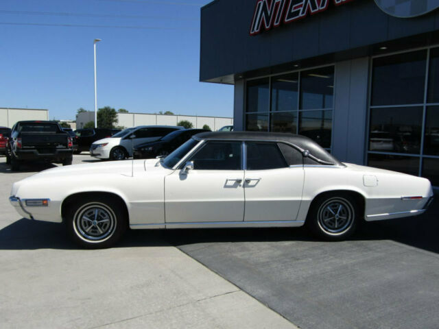 1968 White Ford Thunderbird Sedan