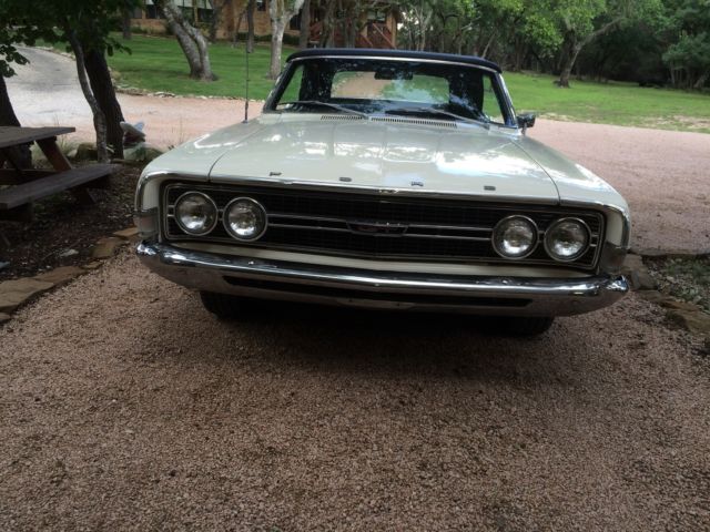 1968 White Ford Torino Convertible