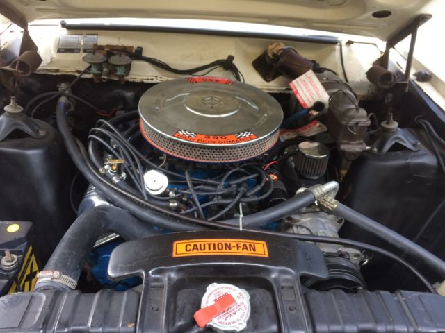 1968 White Ford Torino Convertible