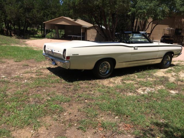 1968 White Ford Torino Convertible