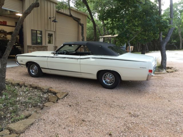1968 White Ford Torino Convertible