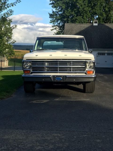 1968 White Ford F-100 Standard Cab Pickup