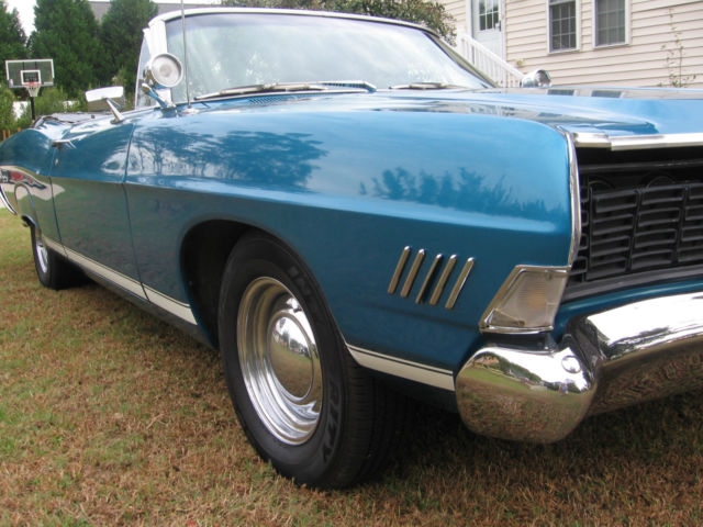 1968 Blue Ford Galaxie Convertible