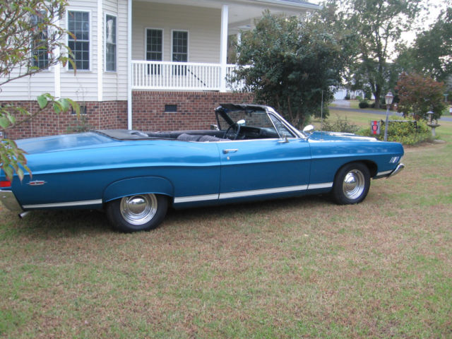 1968 Blue Ford Galaxie Convertible