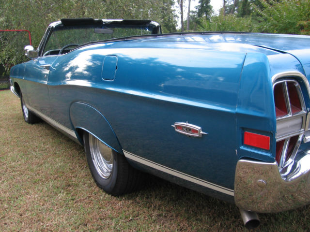 1968 Blue Ford Galaxie Convertible