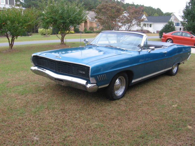 1968 Blue Ford Galaxie Convertible