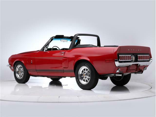 1968 Red Ford Mustang convertible