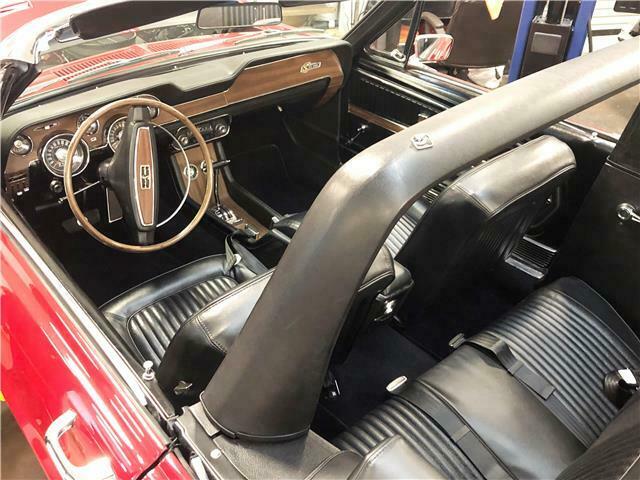 1968 Red Ford Mustang convertible