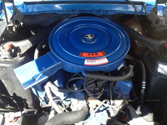 1968 Blue Ford Mustang Coupe