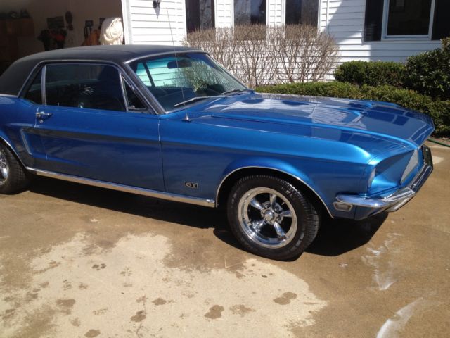 1968 Blue Ford Mustang Coupe