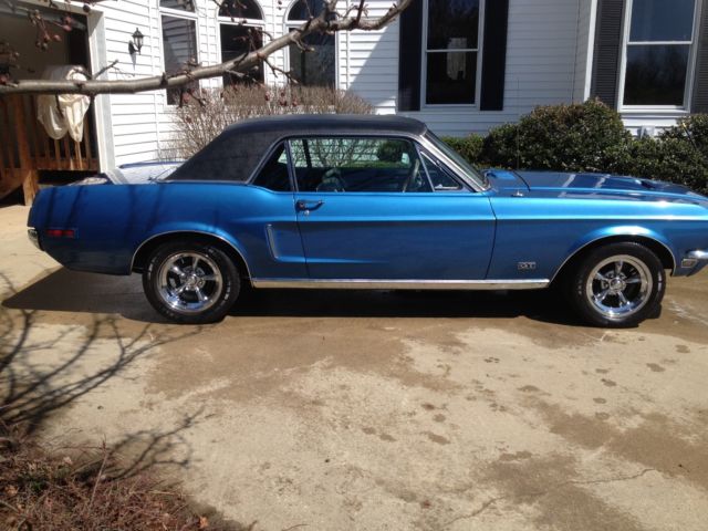 1968 Blue Ford Mustang Coupe