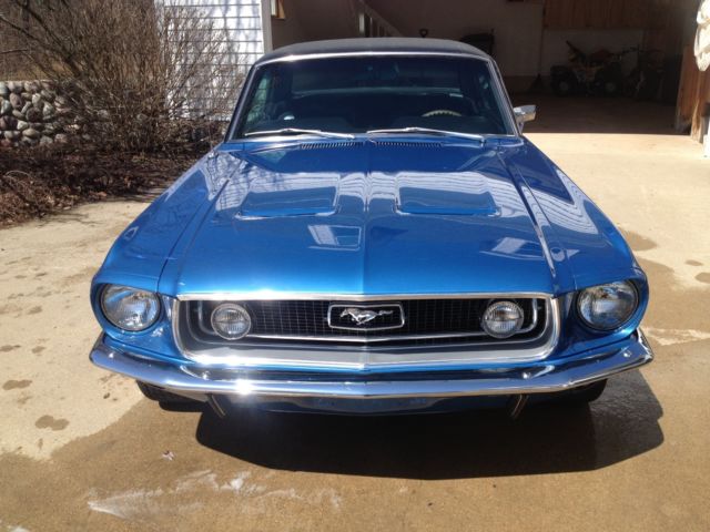 1968 Blue Ford Mustang Coupe
