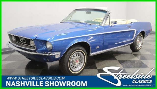 1968 Blue Ford Mustang