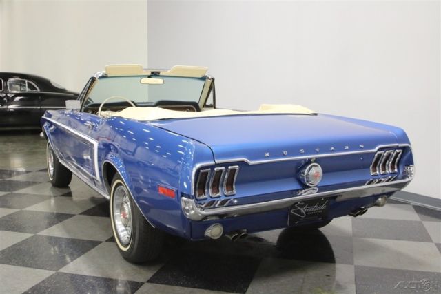 1968 Blue Ford Mustang