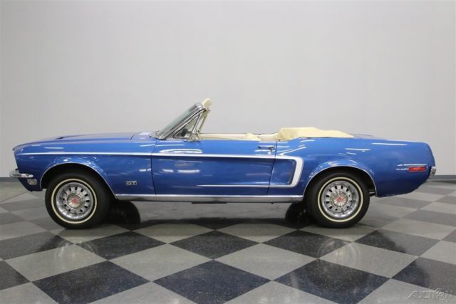 1968 Blue Ford Mustang