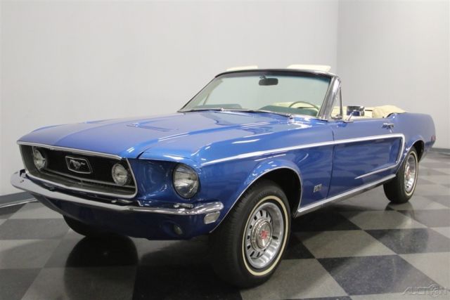 1968 Blue Ford Mustang