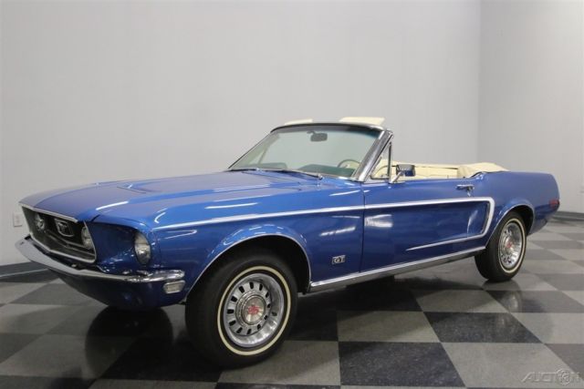 1968 Blue Ford Mustang