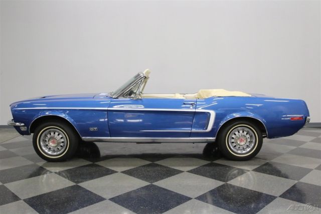 1968 Blue Ford Mustang