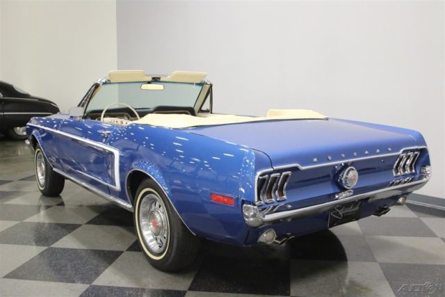1968 Blue Ford Mustang