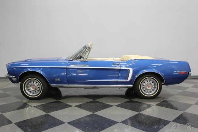 1968 Blue Ford Mustang