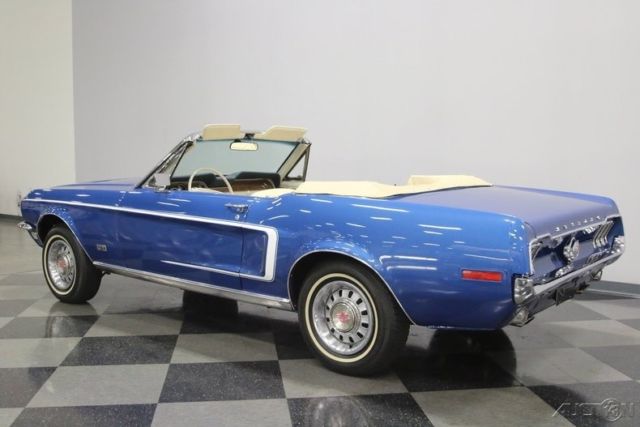 1968 Blue Ford Mustang
