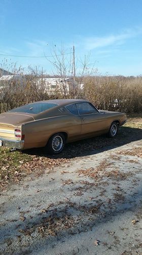 1968 Gold Ford Torino fastback