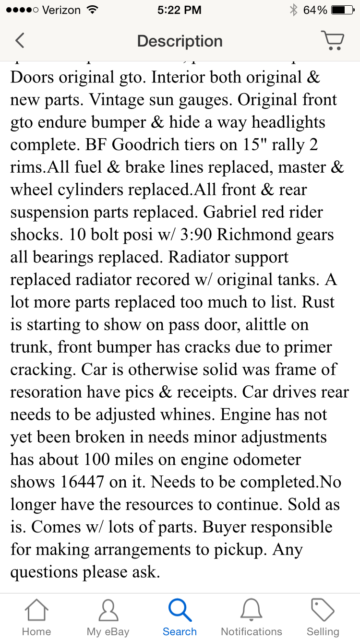 1968 Black Pontiac GTO Coupe