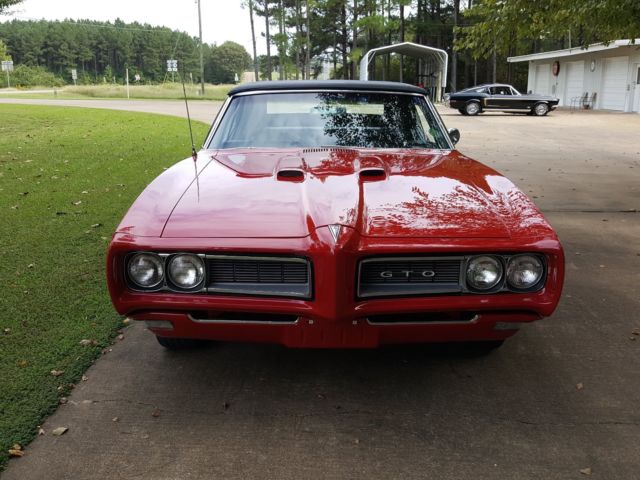 1968 Red Pontiac GTO Convertible