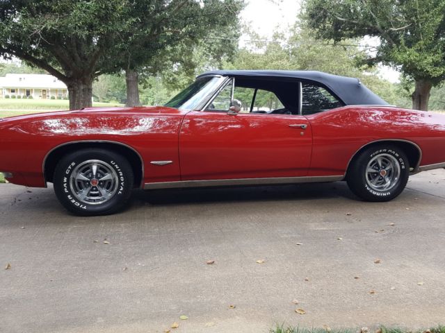 1968 Red Pontiac GTO Convertible