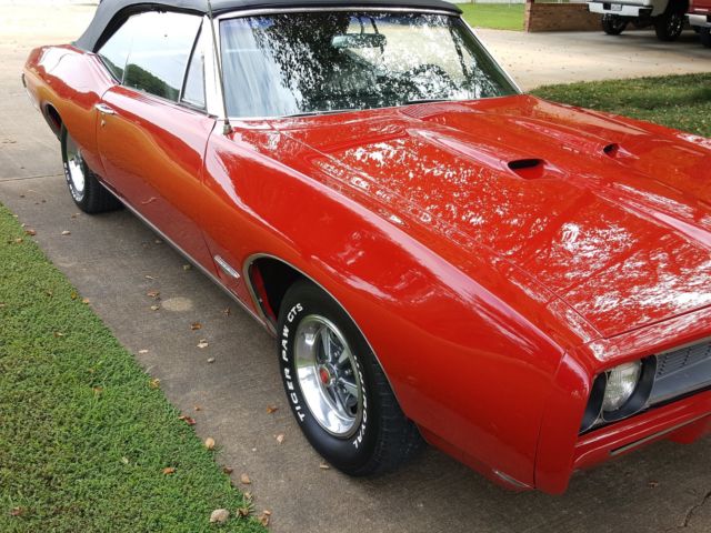 1968 Red Pontiac GTO Convertible