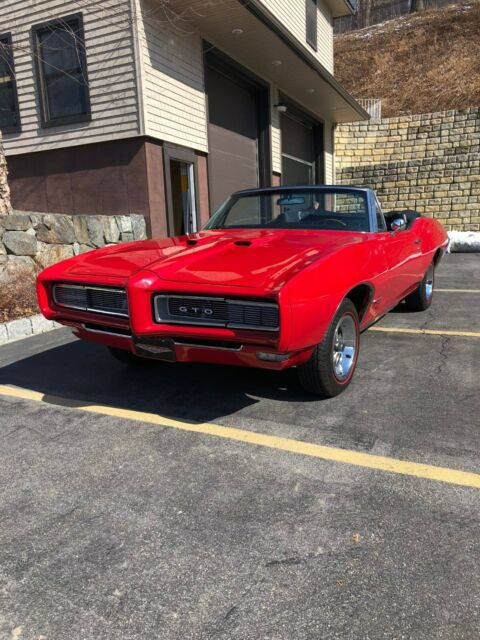 1968 Red Pontiac GTO Convertible