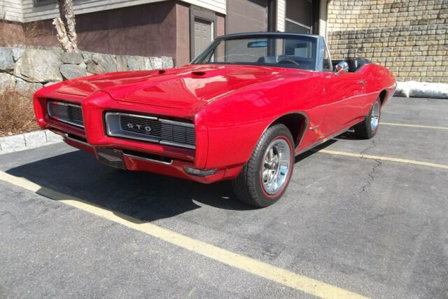 1968 Red Pontiac GTO Convertible