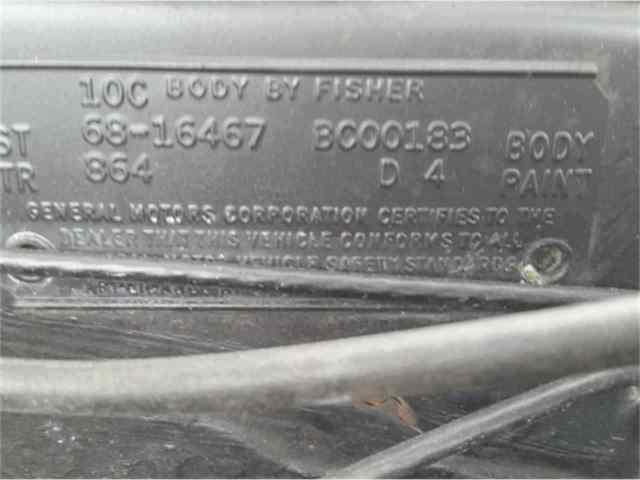 1968 Blue Chevrolet Impala Convertible