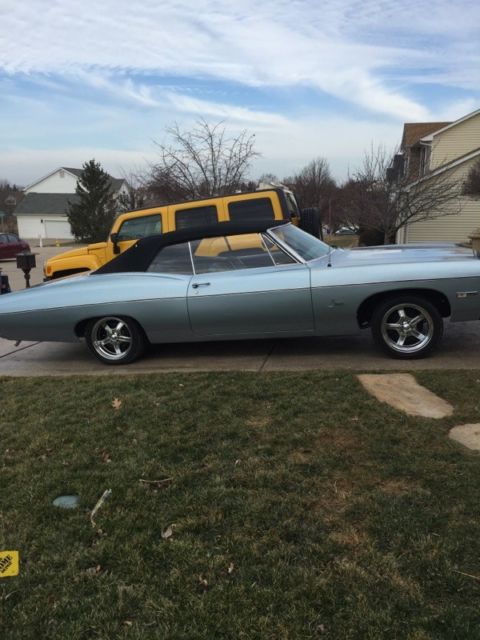 1968 Blue Chevrolet Impala Convertible