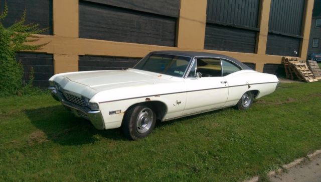 1968 WHITE Chevrolet Impala Coupe